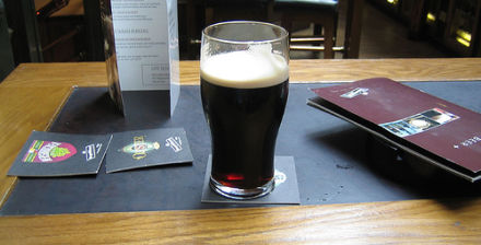 A pint of porter at the Porterhouse (photo by 1gl, from Flickr Creative Commons)