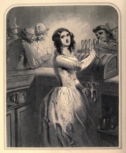 The Barmaid by Paul Gavarni, 1849.