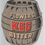 1956 Flower's Keg beermat.