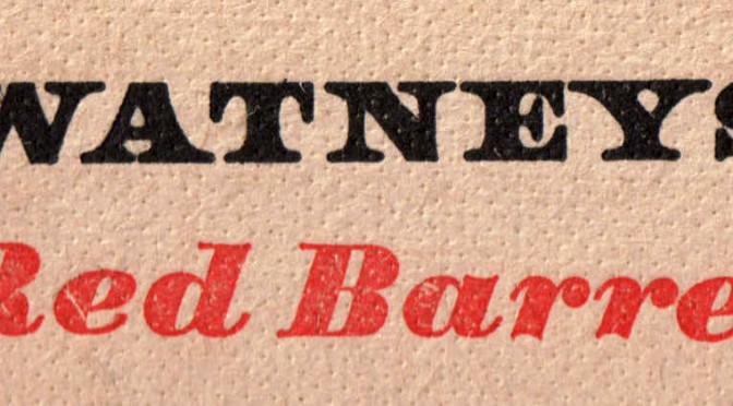 Watney's Red Barrel beer mat (detail).