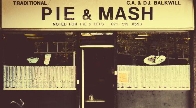 Pie & Mash shop, East London.