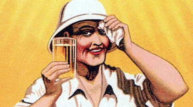 Detail from an advertisement for Allsopp's Pilsner, 1920s.