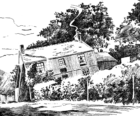 A 1906 newspaper illustration of the Crooked House.