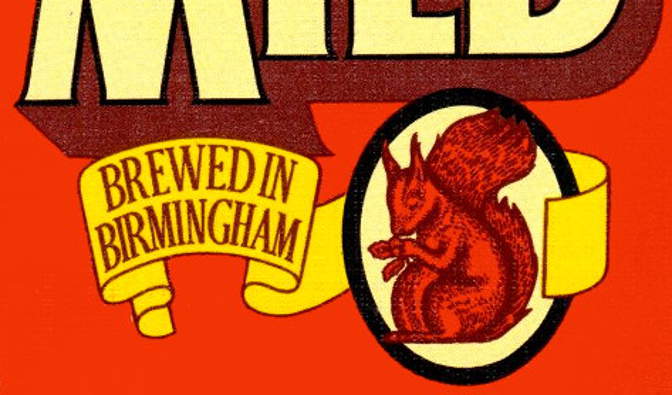 Detail from Ansell's beer mat, 1970s: "Brewed in Birmingham".