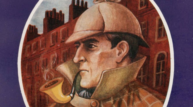 Detail from the cover of 'The Sherlock Holmes: a catalogue of the collection', Whitbread.