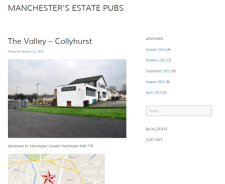 Screenshot: Manchester's Estate Pubs.