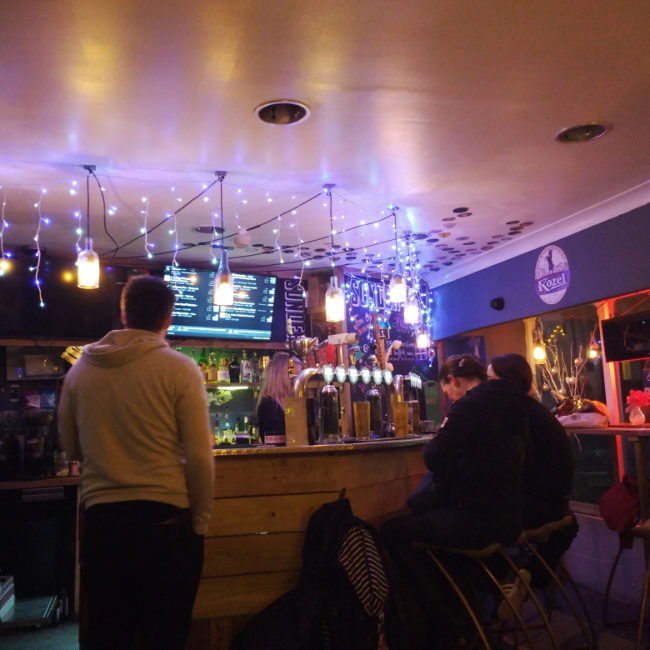 The bar at Sonder.
