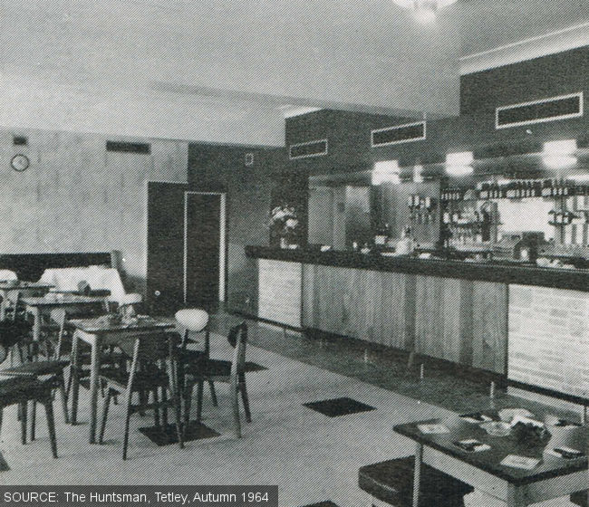 The public bar at The Ebor pub, Leeds, in 1964.