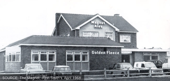 Exterior of the Golden Fleece pub, Doncaster, c.1968.