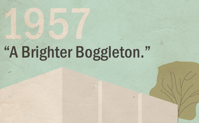 1957 header image: A Brighter Boggleton.