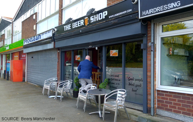 The Beershop (shop frontage)