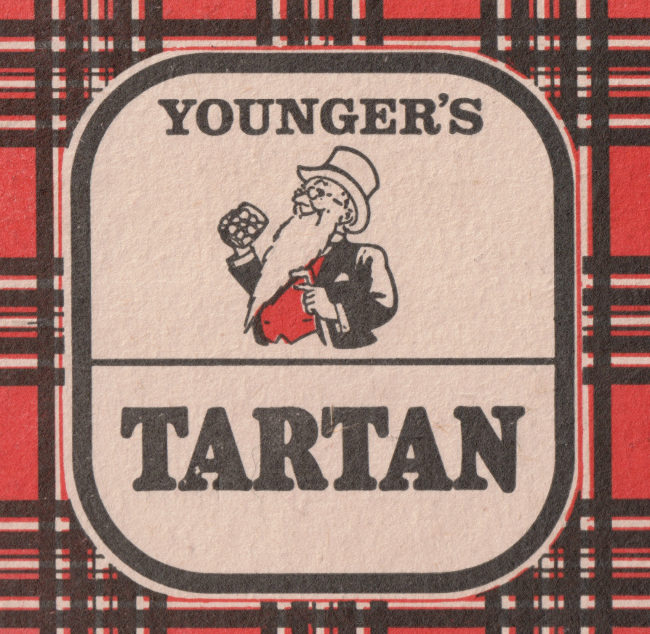 Younger's Tartan beer mat.