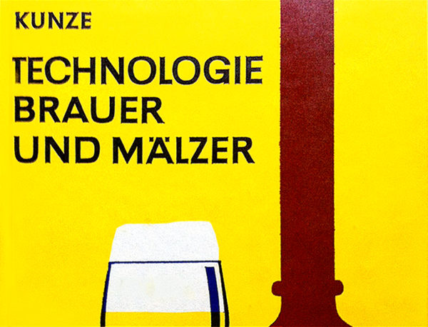 Detail from the cover of a German brewing textbook.