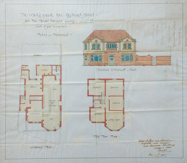 A plan of the Shakespeare, Redland.