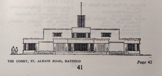 The Comet, Hatfield, as illustrated in 1938.
