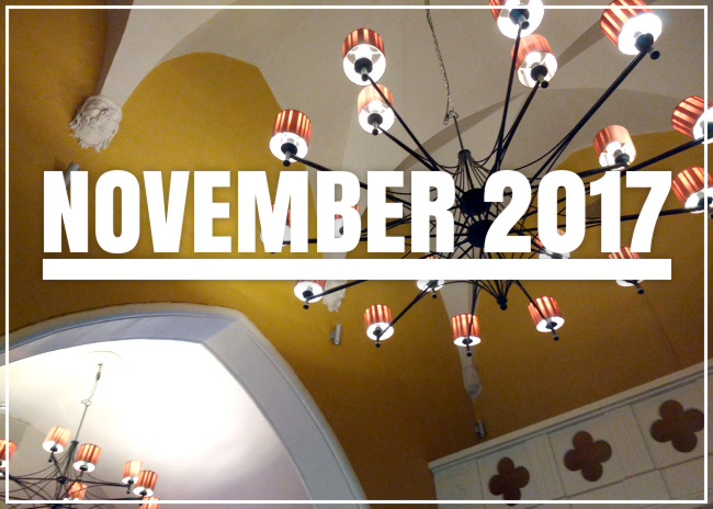 November 2017 (and the ceiling of a Bristol pub)