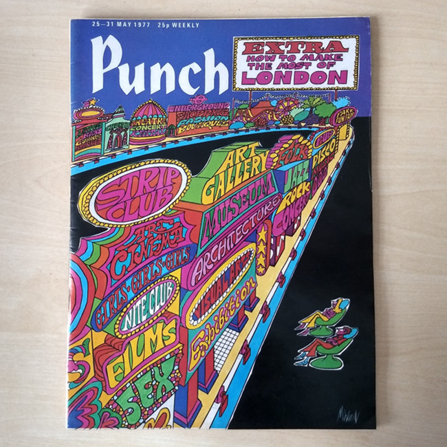 The cover of Punch for 25-31 May 1977.