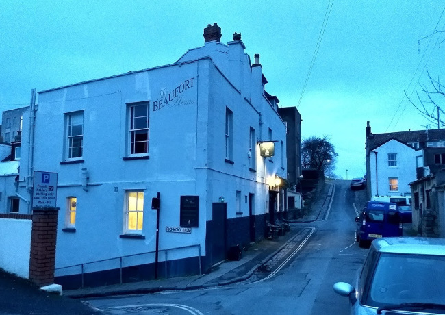 The Beaufort Arms, off Durdham Down.