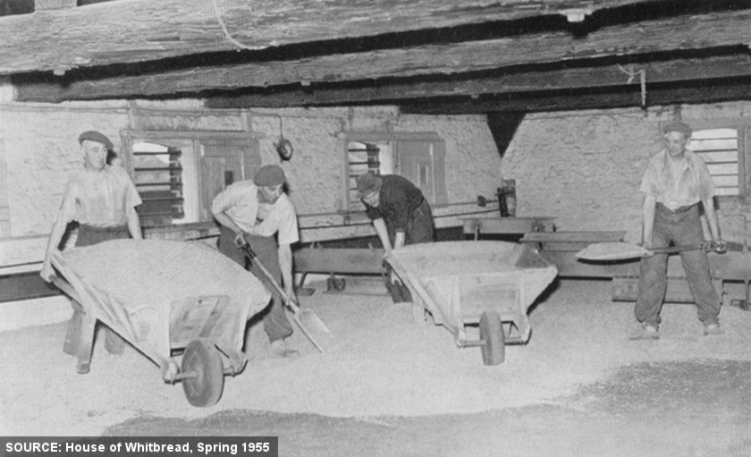 "Stripping the Kiln" -- men with wheelbarrows.