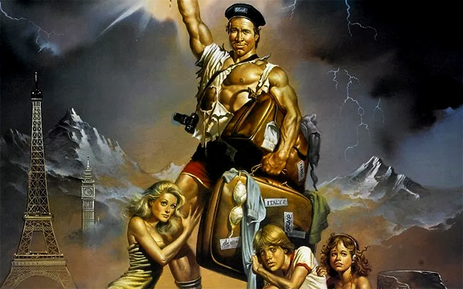 Detail from the poster for National Lampoon's European Vacation.