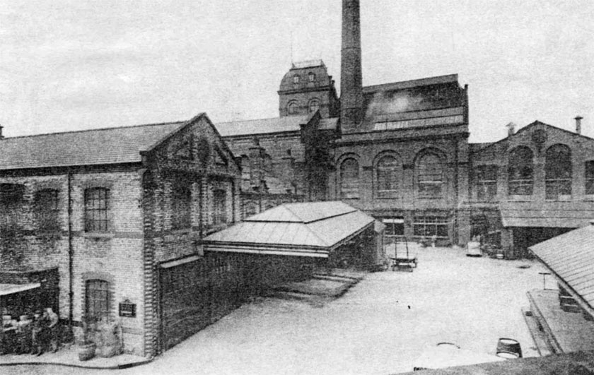 Greenall Whitley's brewery in the 1930s.