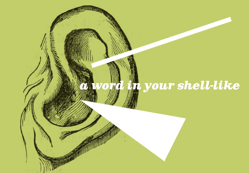 Illustration: rumours flow into a human ear.