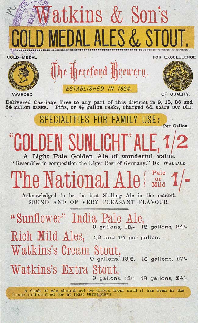 "Golden Sunlight" Ale, A light pale golden ale of wonderful value.