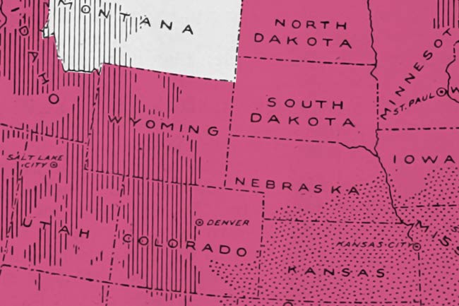 Montana on a map.