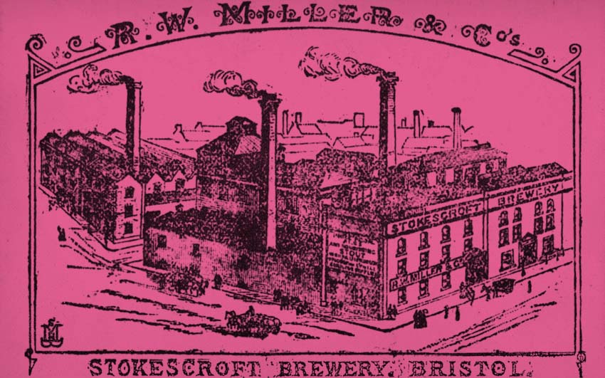 The Stoke's Croft Brewery as pictured in 1893.