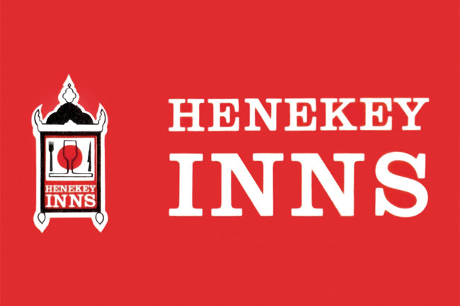The 1970s logo for Henekey Inns.